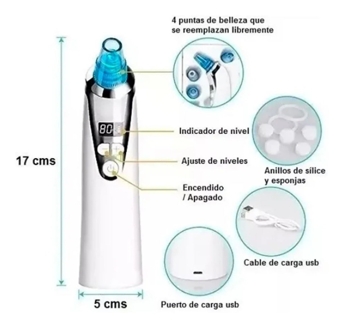 VACUUM EXTRACTOR DE PUNTOS NEGROS LED - Imagen 2