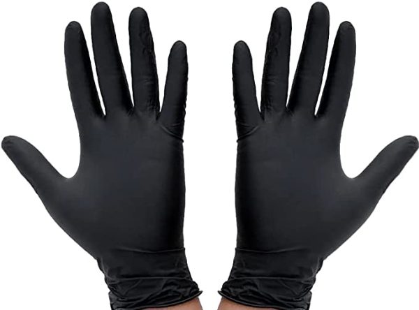 GUANTES DE NITRILO NEGRO X 100 UNIDADES