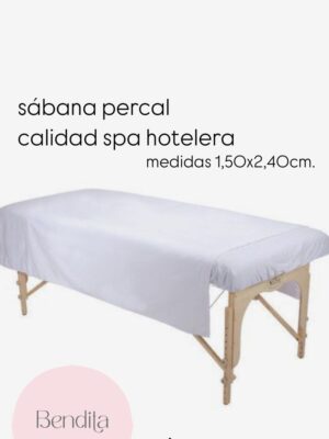 SABANA PERCAL COLOR BLANCO