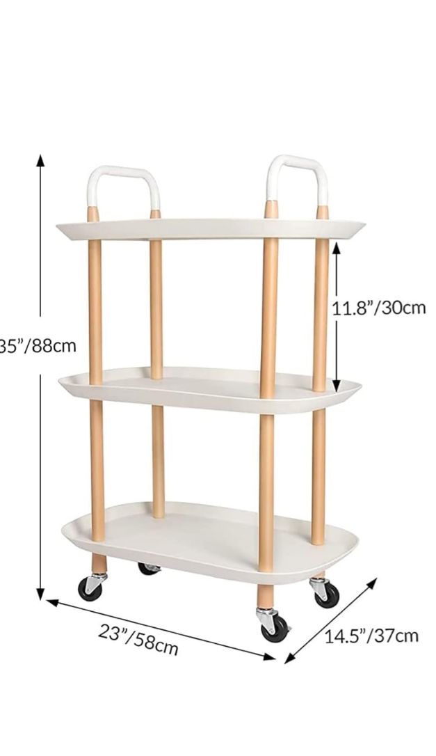 CARRITO ORGANIZADOR LIMA 3 PISOS BLANCO