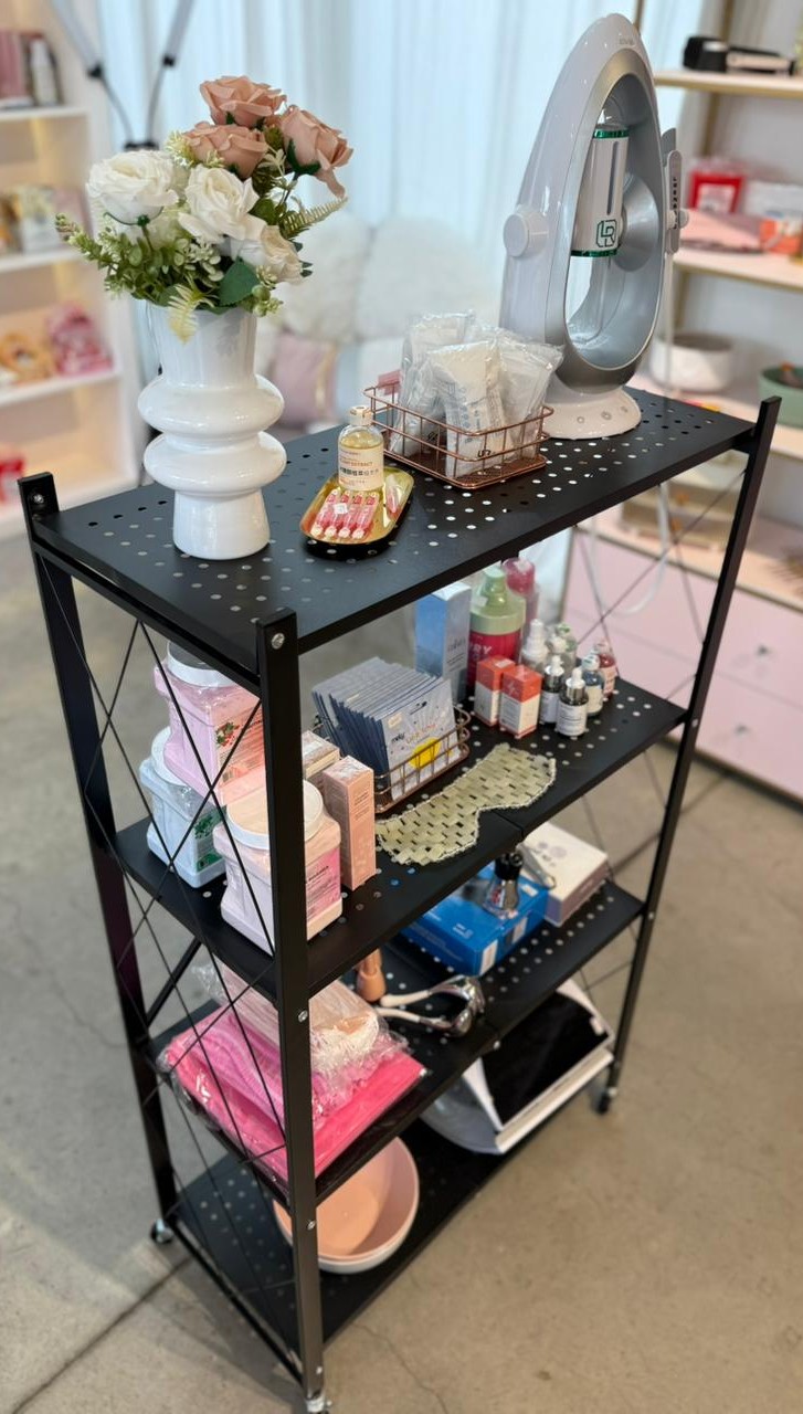 ESTANTERIA CON RUEDAS VENECIA 4 ESTANTES