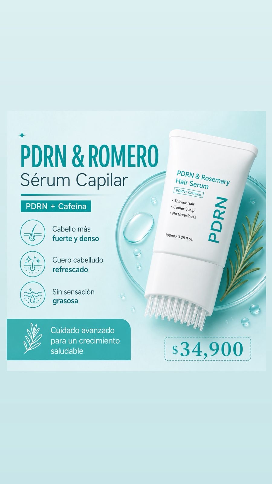 TRATAMIENTO CAPILAR DELUXE CON PDRN Y ROMERO 100ML