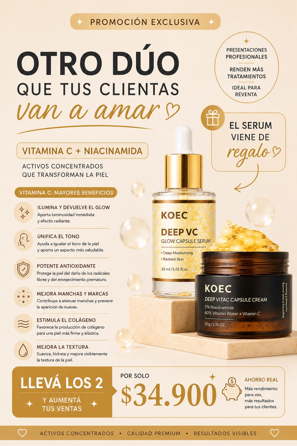 COMBO VITAMINA C + NIACINAMIDA