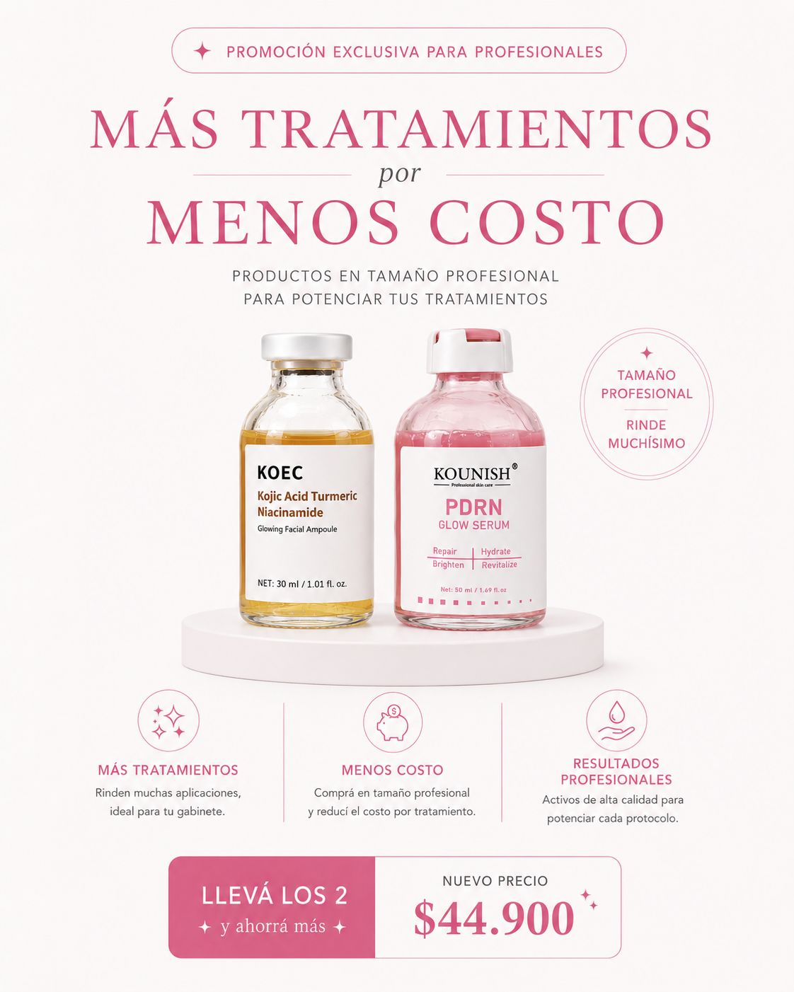 COMBO KOJICO KOEC 30ML + PDRN KOUNISH 50ML
