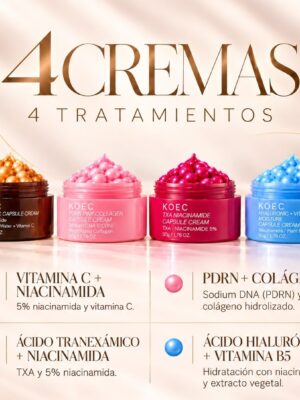COMBO 4 CREMAS CAPSULA