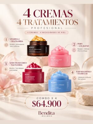 COMBO 4 CREMAS CAPSULA