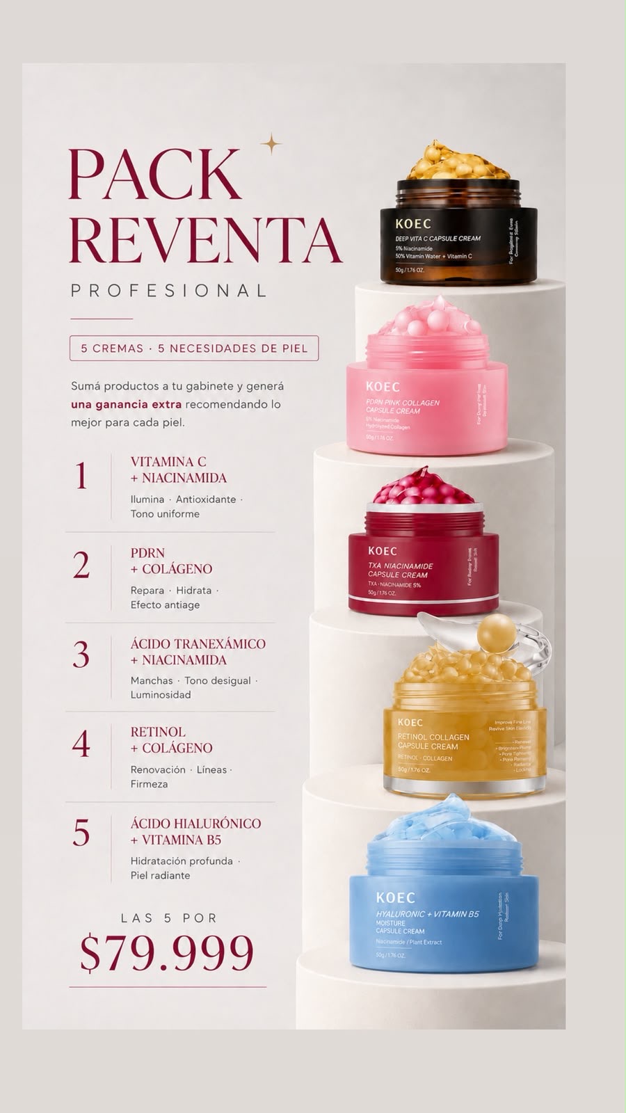 PACK REVENTA X 5 UNIDADES