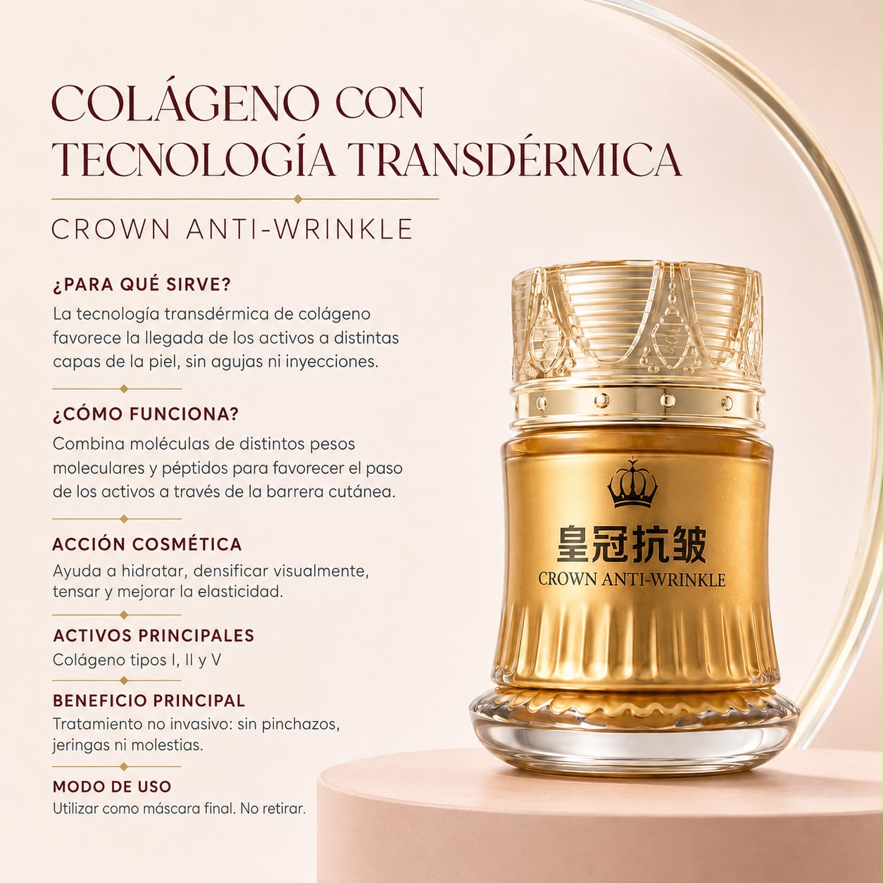 COLAGENO CON TECNOLOGIA TRANSDERMICA