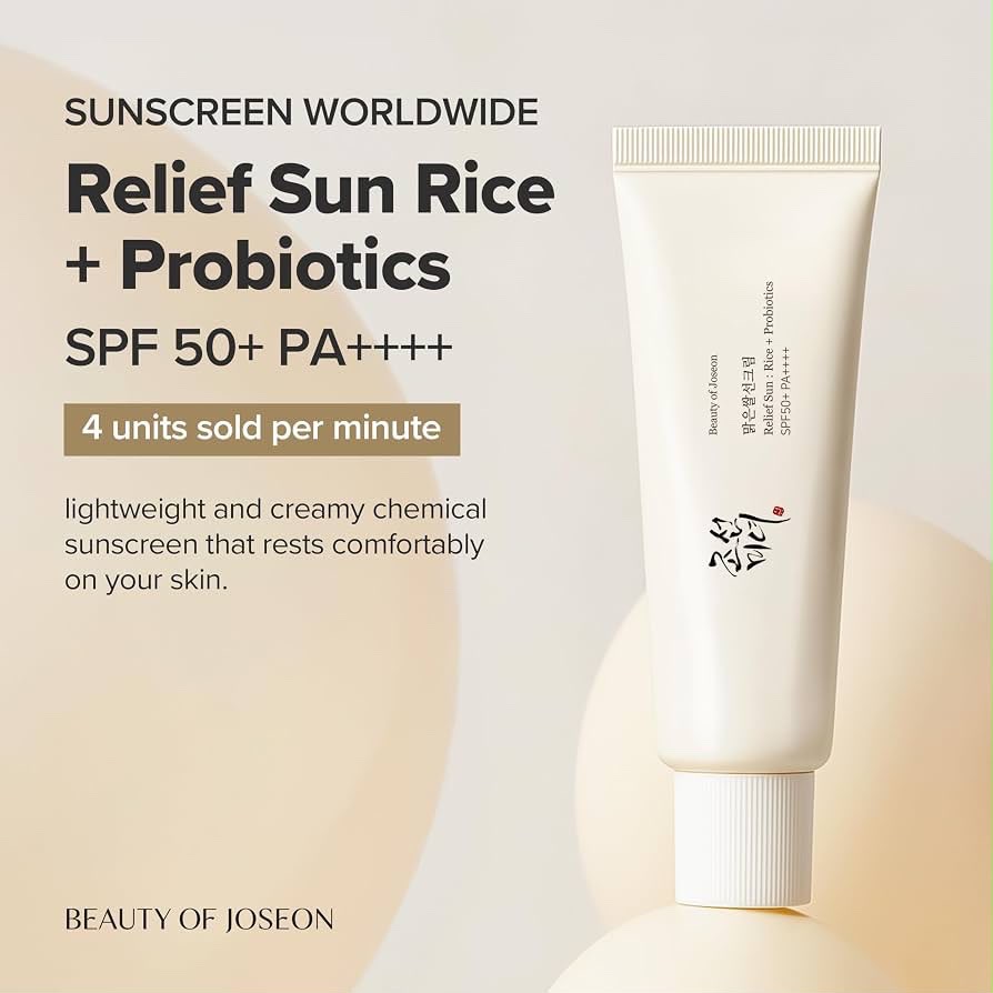 BEAUTY OF JOSEON – RELIEF SUN: RICE + PROBIOTICS SPF50+ 50ML