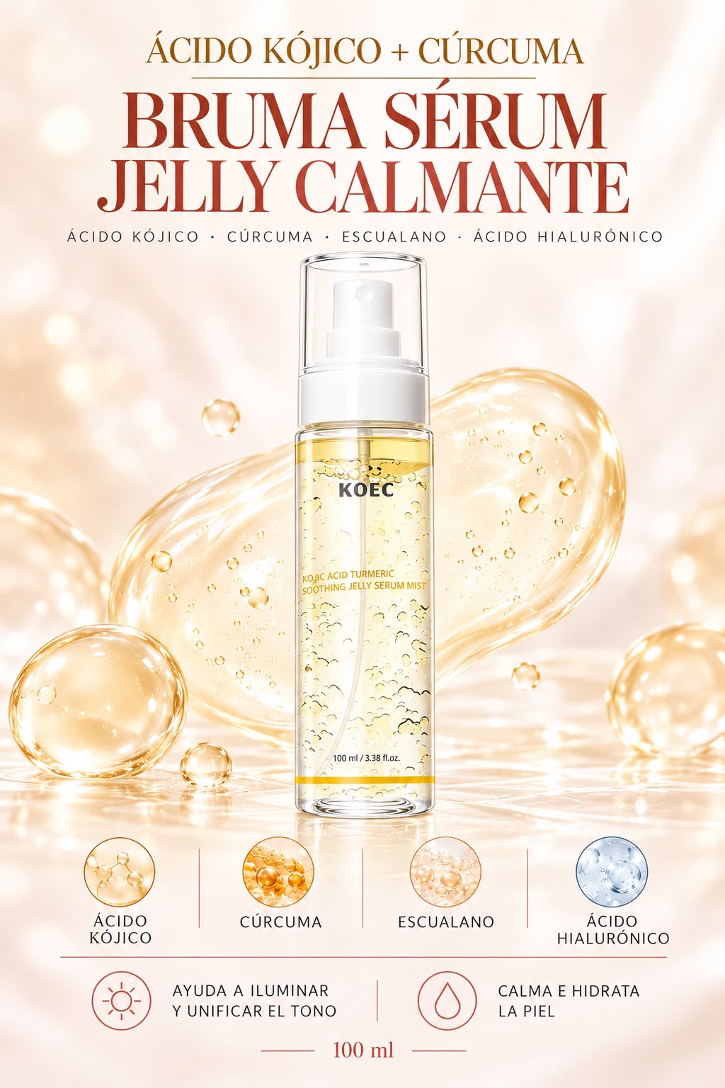 BRUMA SERUM JELLY CALMANTE AMARILLO KOEC 100 ML
