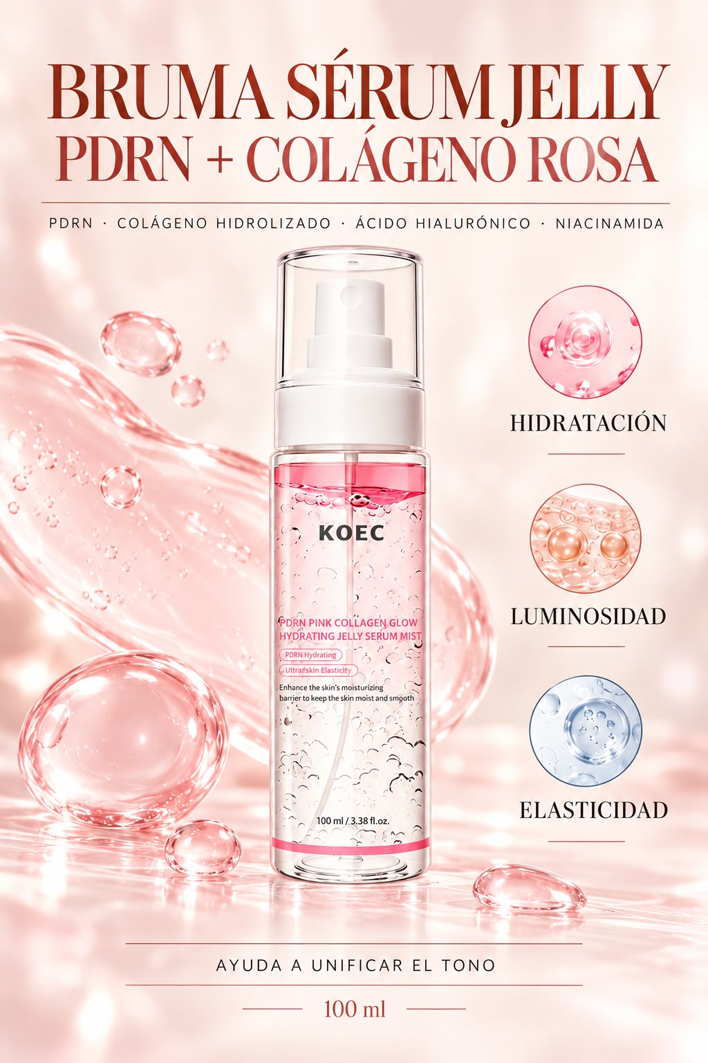 BRUMA SERUM JELLY PDRN + COLEGENO ROSA KOEC 100 ML