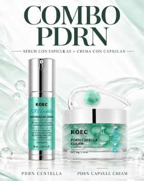 COMBO PDRN ( SERUM CON ESPICULAS + CREMA CON CAPSULAS )