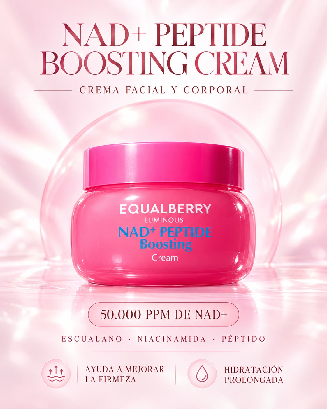 CREMA FACIAL Y CORPORAL NAD + PEPTIDE EQUALBERRY